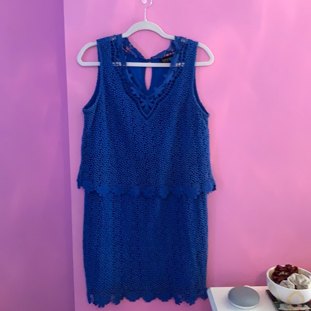 Blue TOPSHOP layer dress
